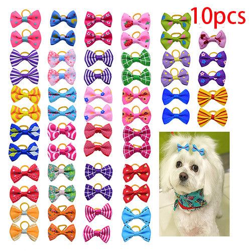 10/20/30pcs Dog Grooming Bows mix 30colours Cat dog Hair Bowser