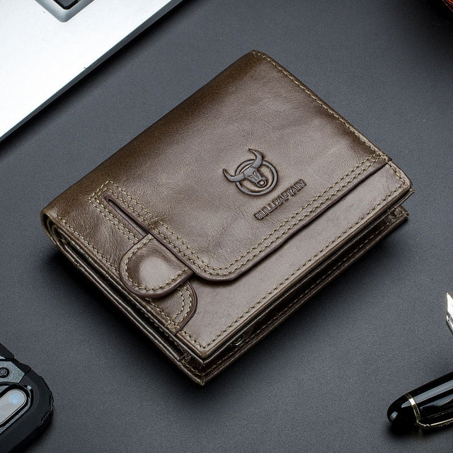 BULLCAPTAIN new men's leather wallet