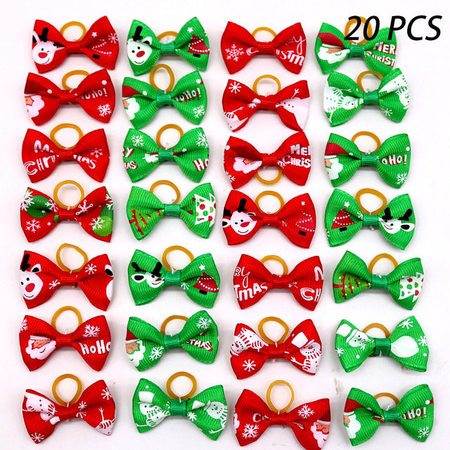 10/20/30pcs Dog Grooming Bows mix 30colours Cat dog Hair Bowser