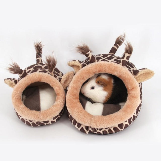 Soft Strawberry Leopard Pet Dog Cat house  Bed